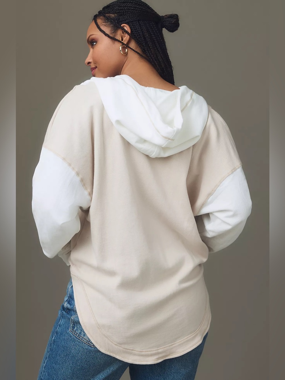 Pilcro Anthropologie Wharfside Hooded Sweatshirt Women’s M 100% Cotton